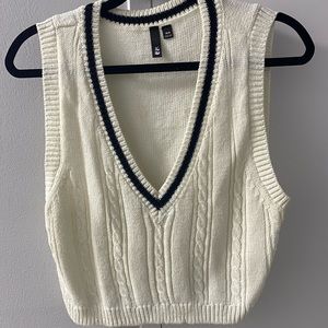Cute cropped sweater vest